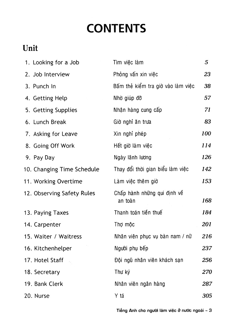 tiếng anh cho người làm việc ở nước ngoài