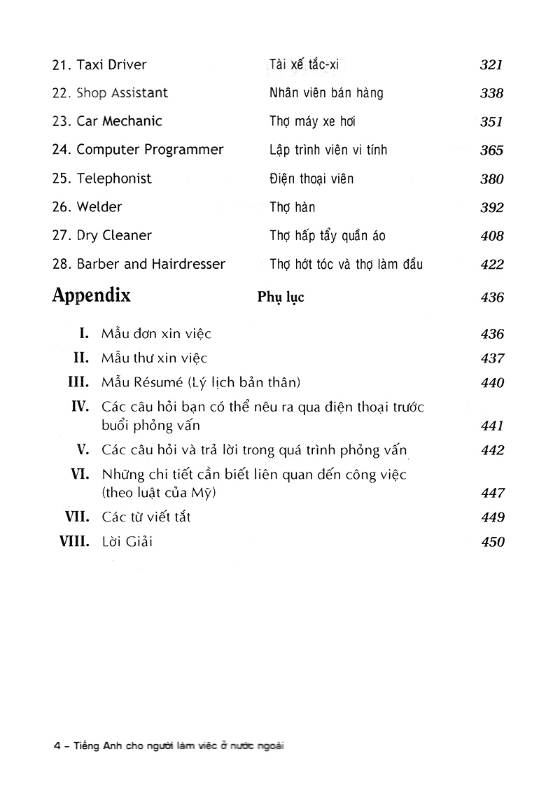 tiếng anh cho người làm việc ở nước ngoài