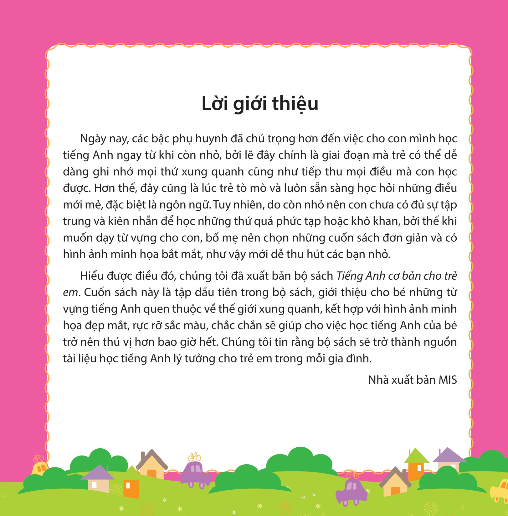 tiếng anh cơ bản cho trẻ em - các từ vựng thiết yếu