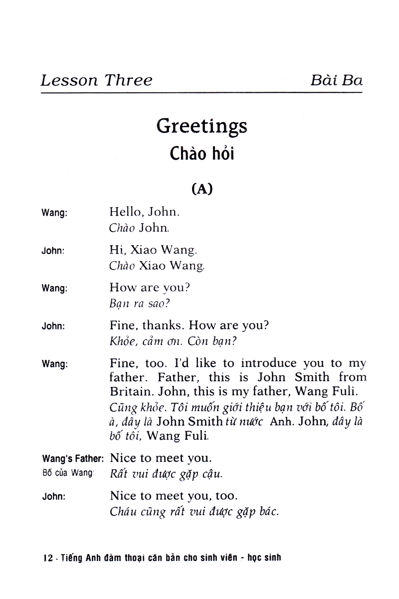 tiếng anh đàm thoại căn bản cho sinh viên học sinh