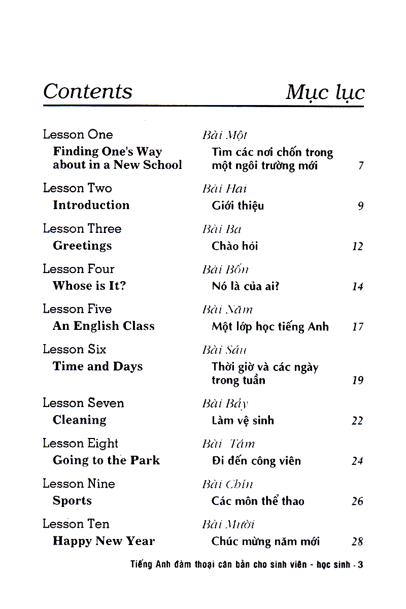 tiếng anh đàm thoại căn bản cho sinh viên học sinh