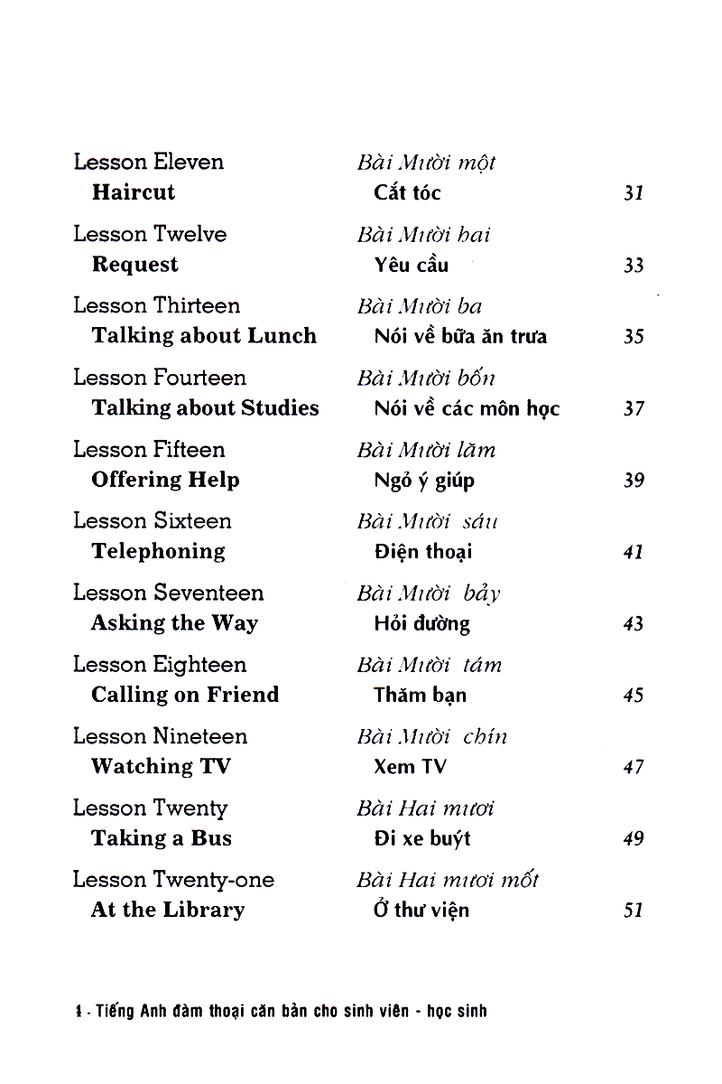 tiếng anh đàm thoại căn bản cho sinh viên học sinh