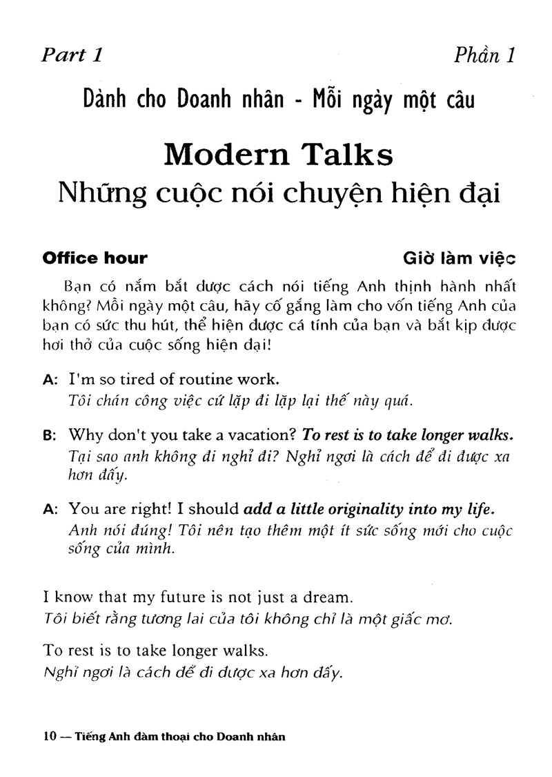 tiếng anh đàm thoại cho doanh nhân