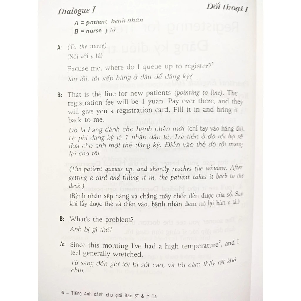 tiếng anh dành cho giới bác sĩ và y tá