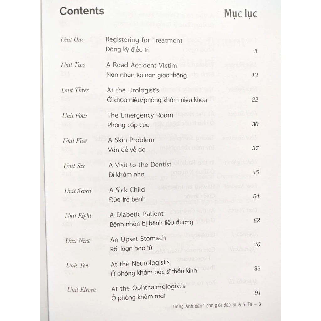 tiếng anh dành cho giới bác sĩ và y tá
