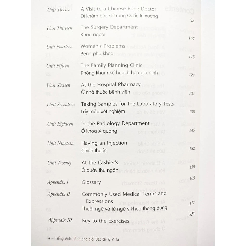 tiếng anh dành cho giới bác sĩ và y tá