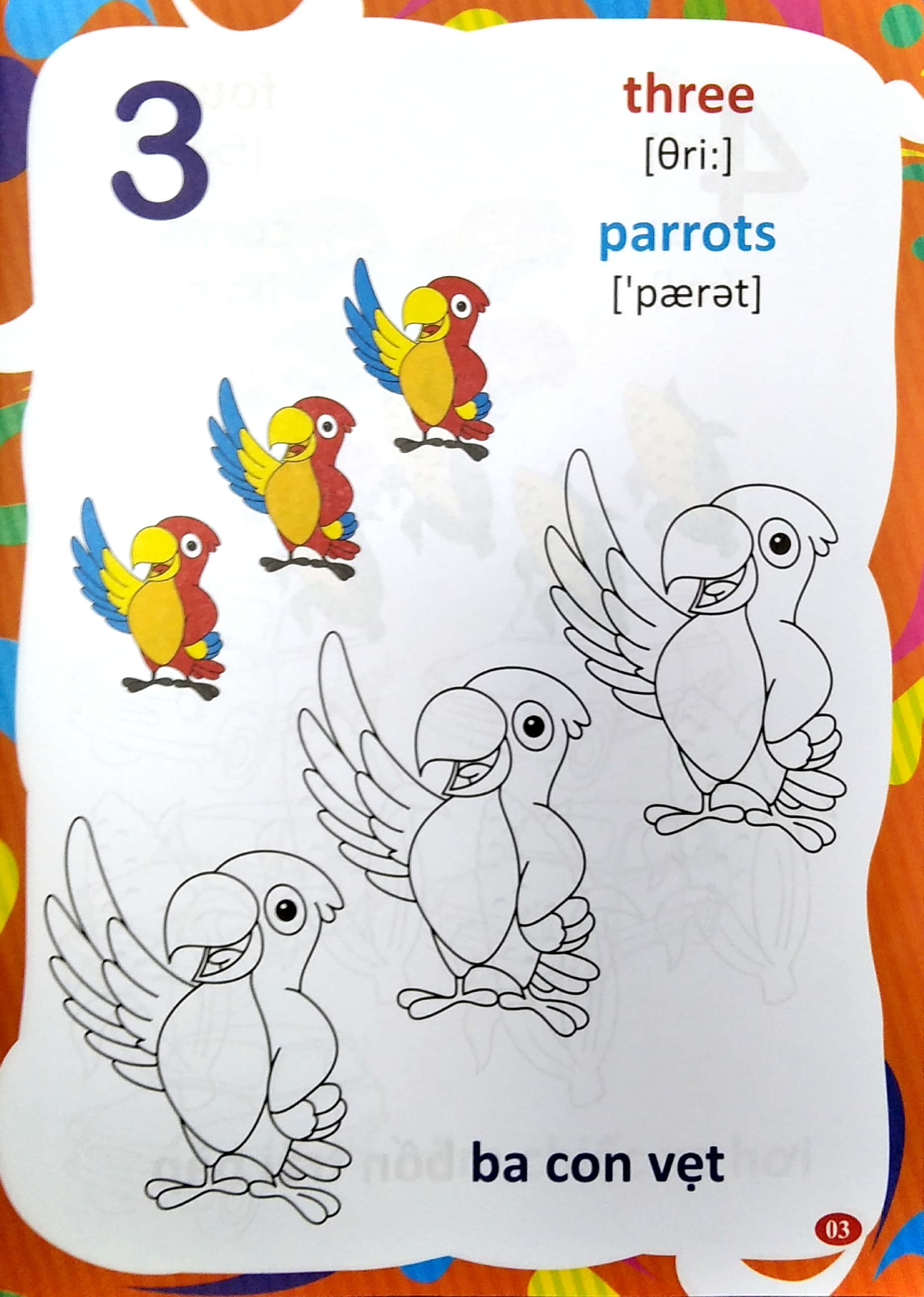 tiếng anh đầu tiên của bé - chữ số hình dạng (song ngữ anh việt)