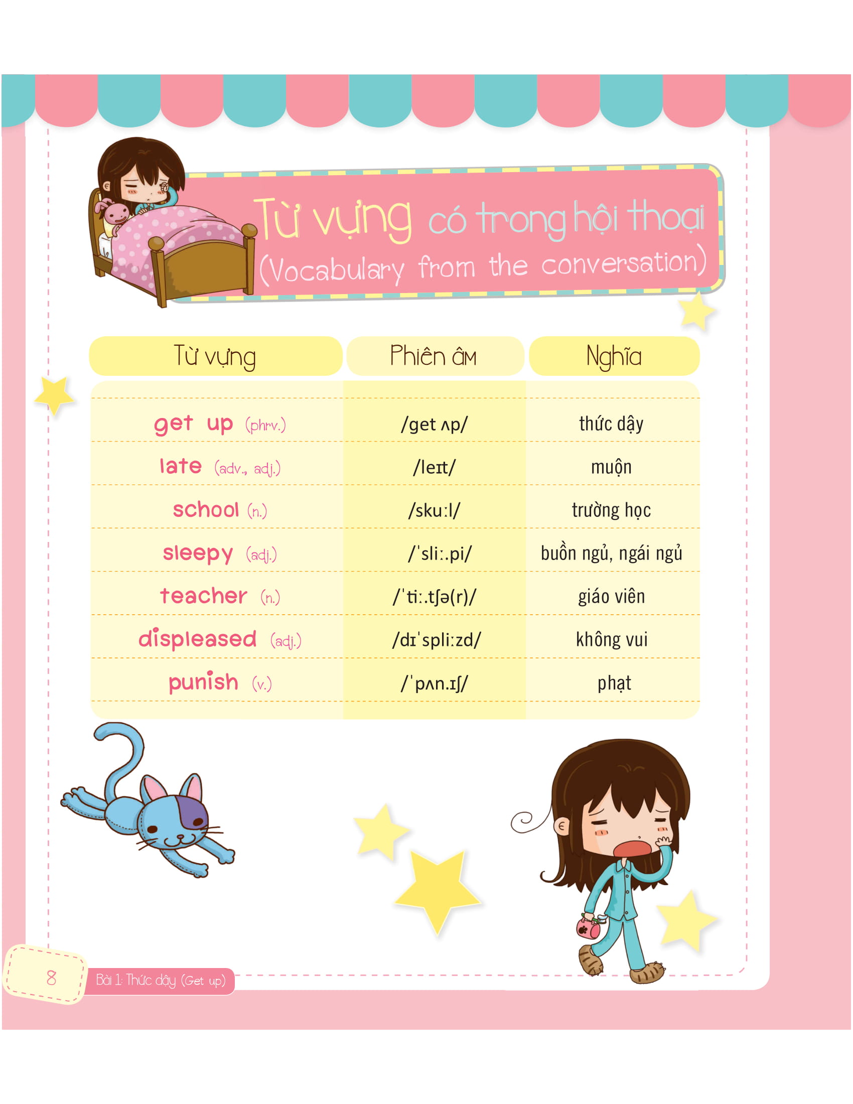 tiếng anh giao tiếp cho trẻ em - daily routines - nếp sinh hoạt hằng ngày