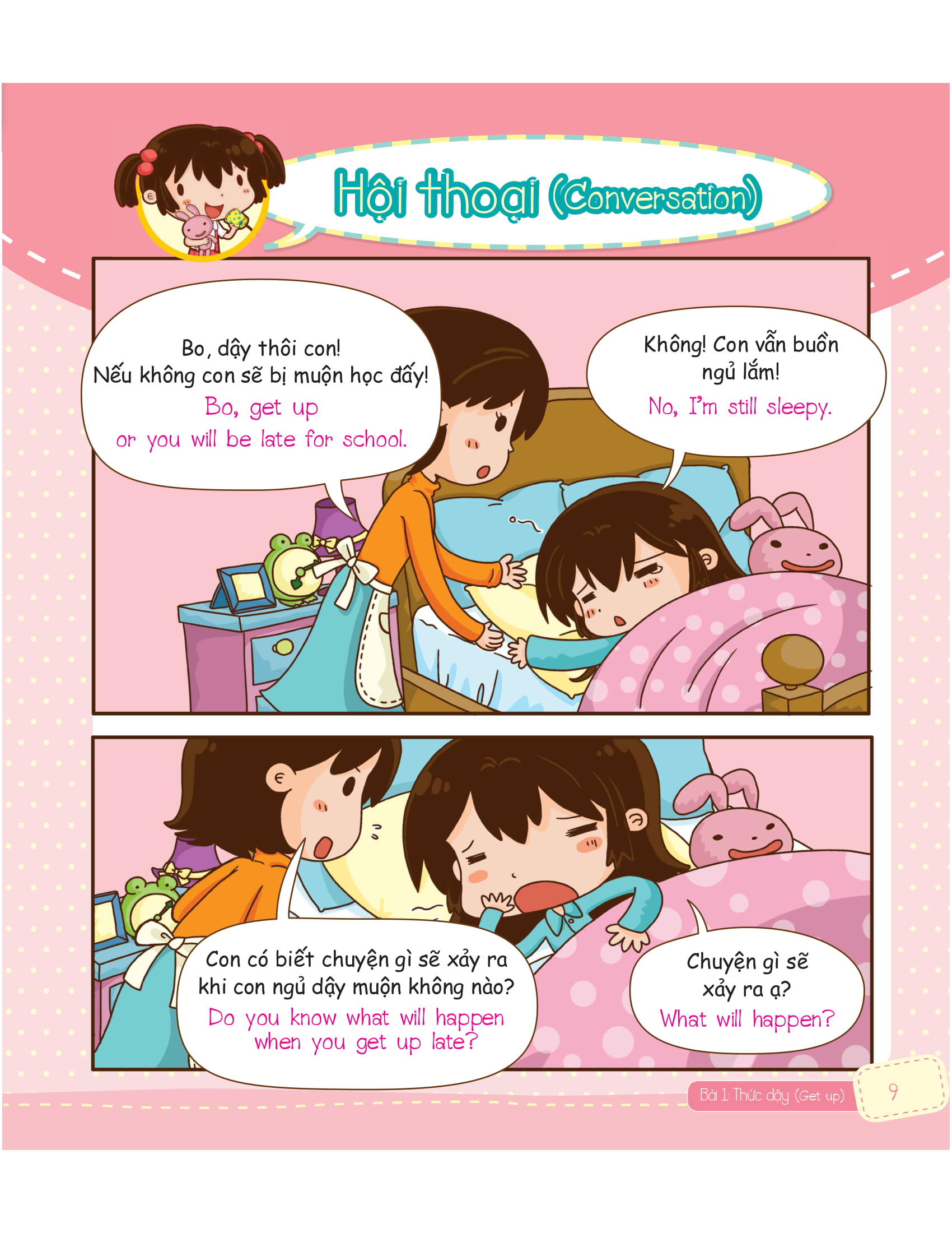 tiếng anh giao tiếp cho trẻ em - daily routines - nếp sinh hoạt hằng ngày