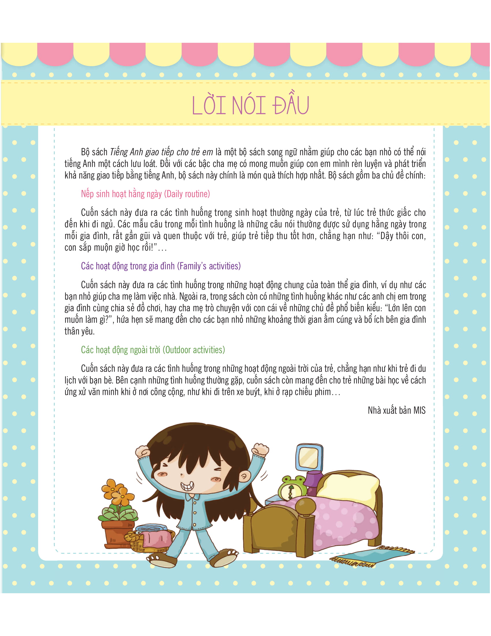 tiếng anh giao tiếp cho trẻ em - daily routines - nếp sinh hoạt hằng ngày