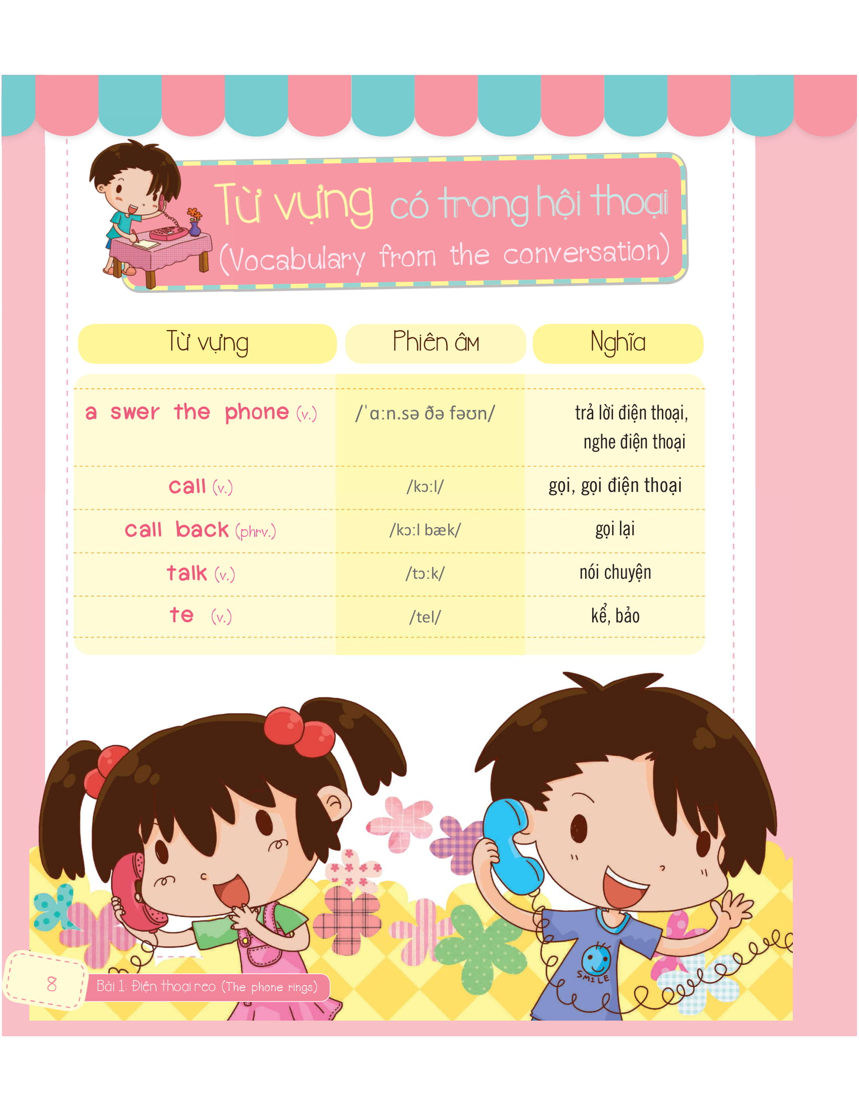 tiếng anh giao tiếp cho trẻ em - familyℹs activities - các hoạt động trong gia đình