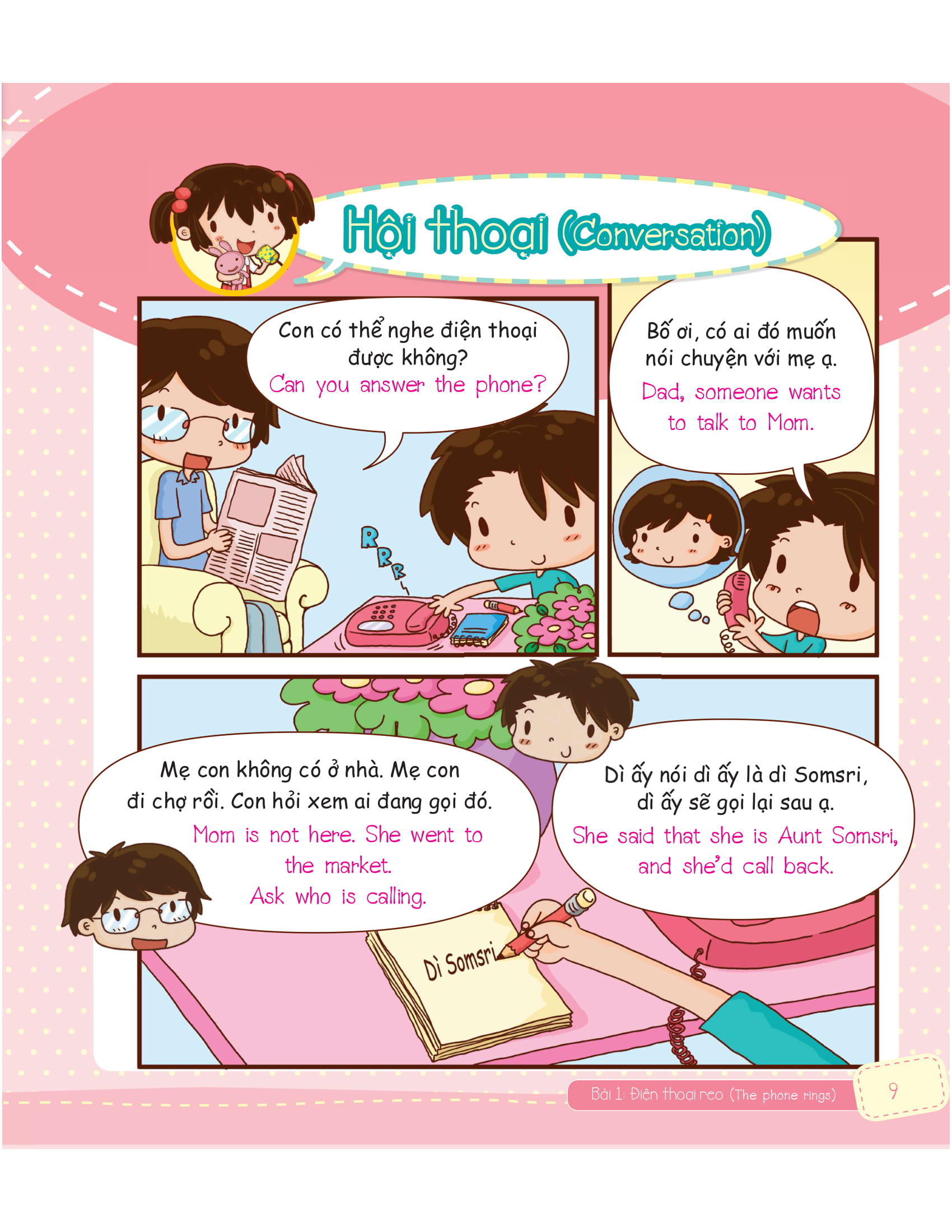 tiếng anh giao tiếp cho trẻ em - familyℹs activities - các hoạt động trong gia đình