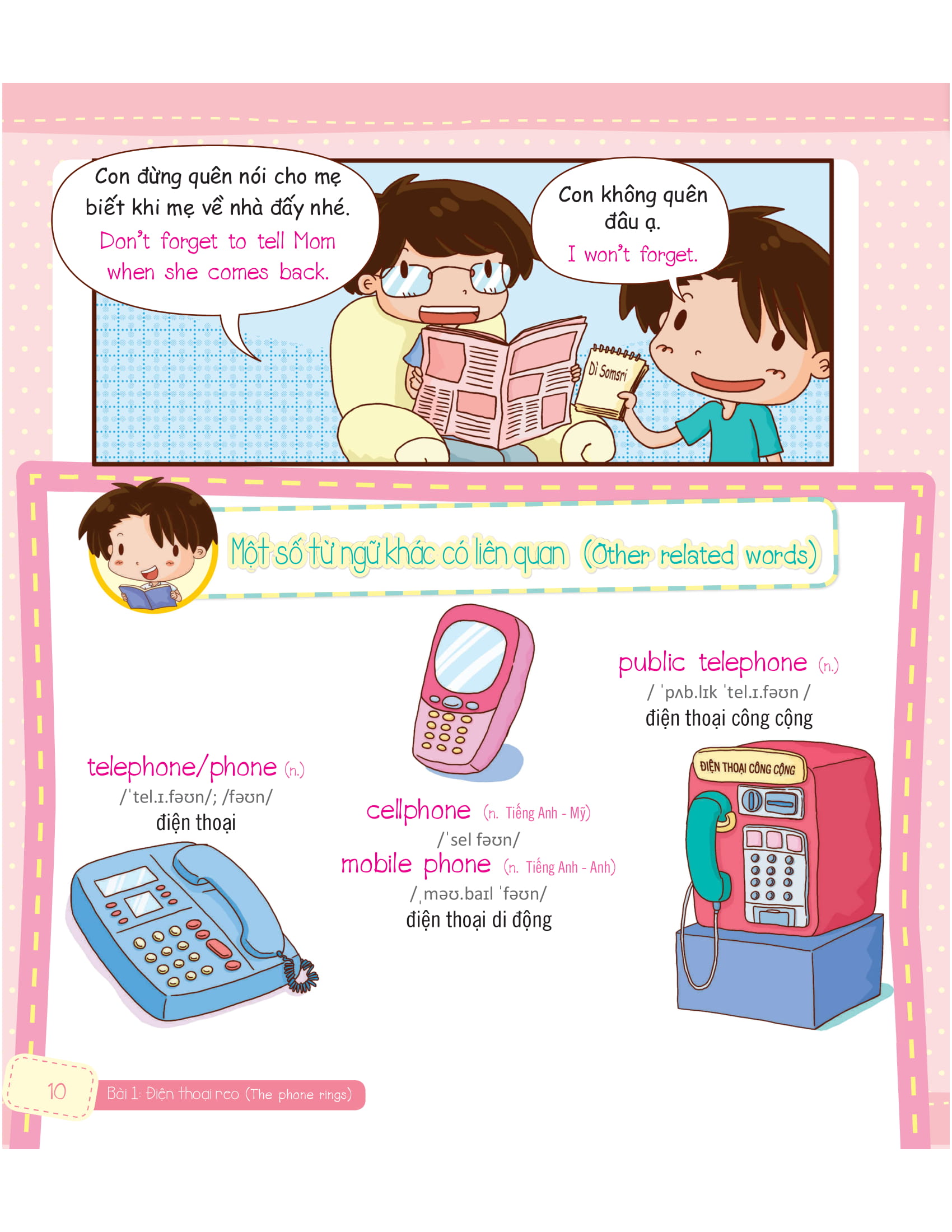 tiếng anh giao tiếp cho trẻ em - familyℹs activities - các hoạt động trong gia đình