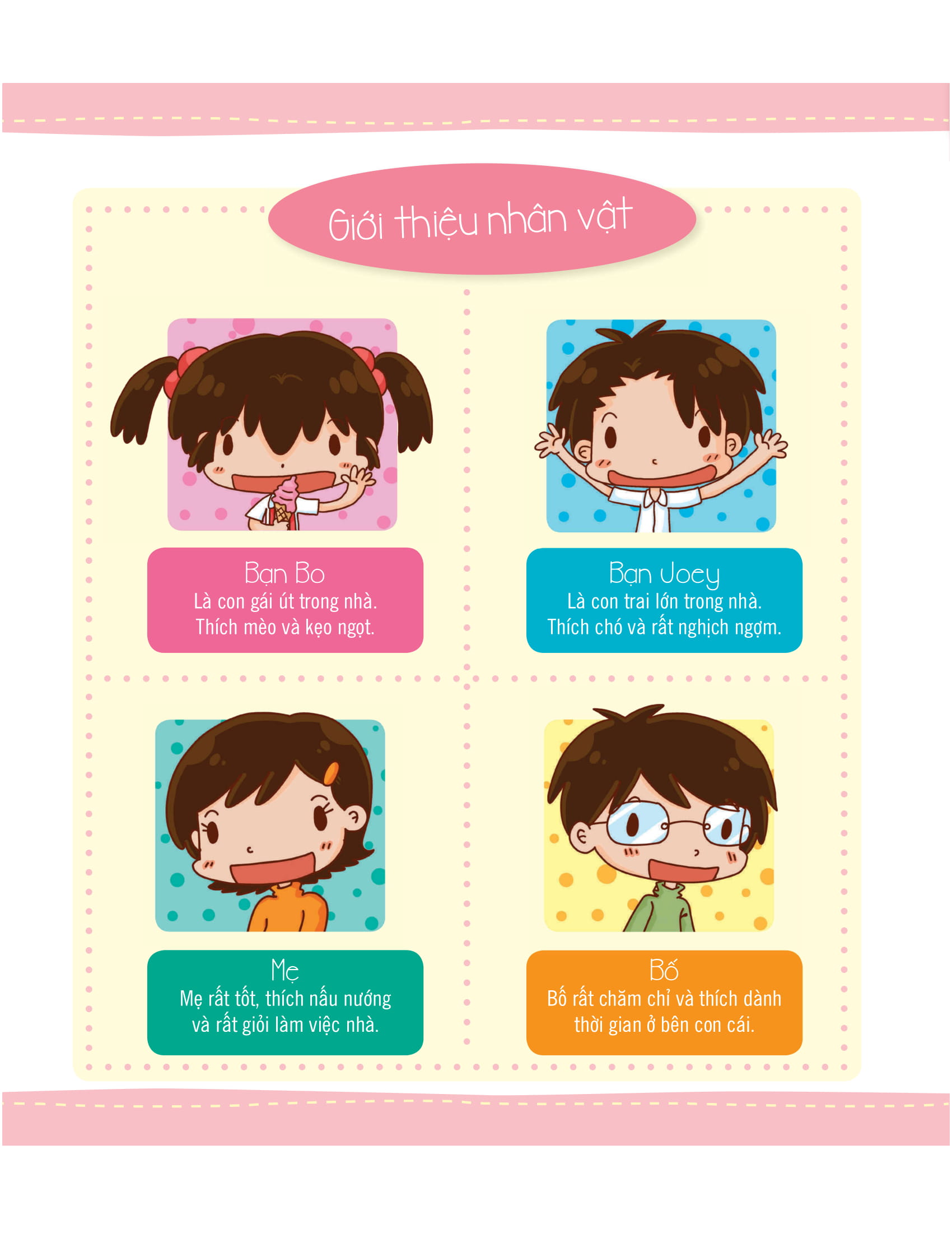 tiếng anh giao tiếp cho trẻ em - familyℹs activities - các hoạt động trong gia đình