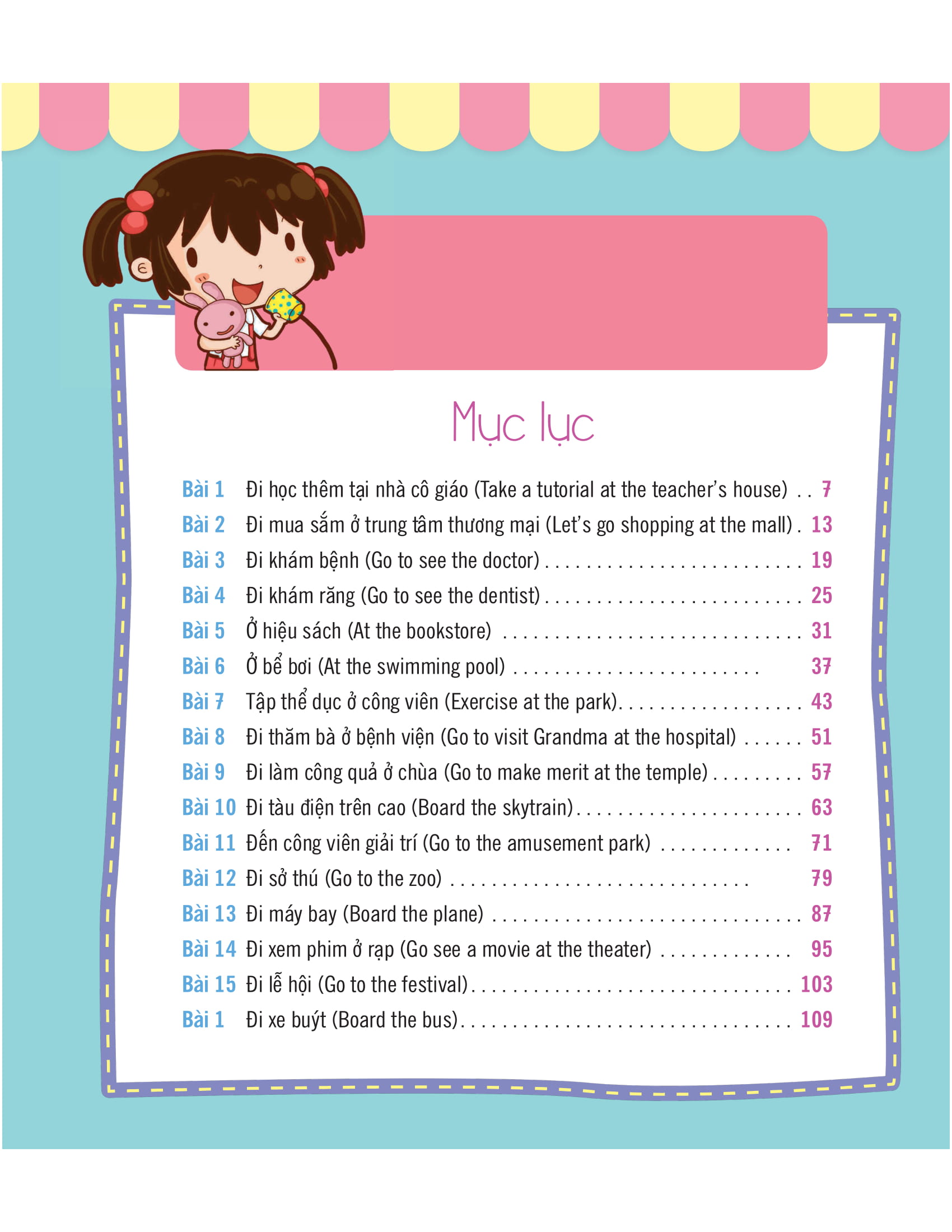 tiếng anh giao tiếp cho trẻ em - outdoor activities - các hoạt động ngoài trời