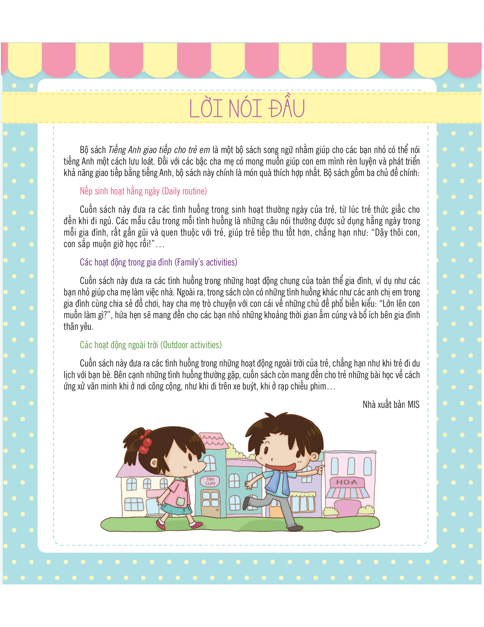 tiếng anh giao tiếp cho trẻ em - outdoor activities - các hoạt động ngoài trời
