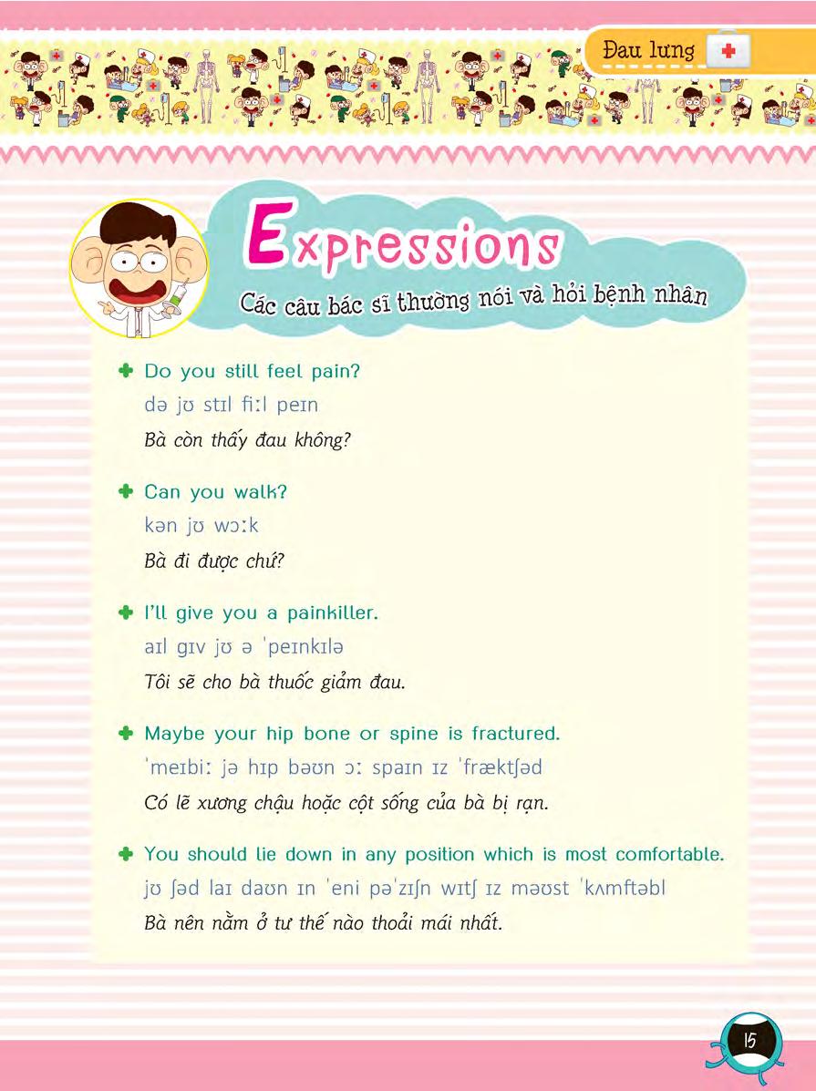 tiếng anh giao tiếp dành cho bác sĩ và bệnh nhân