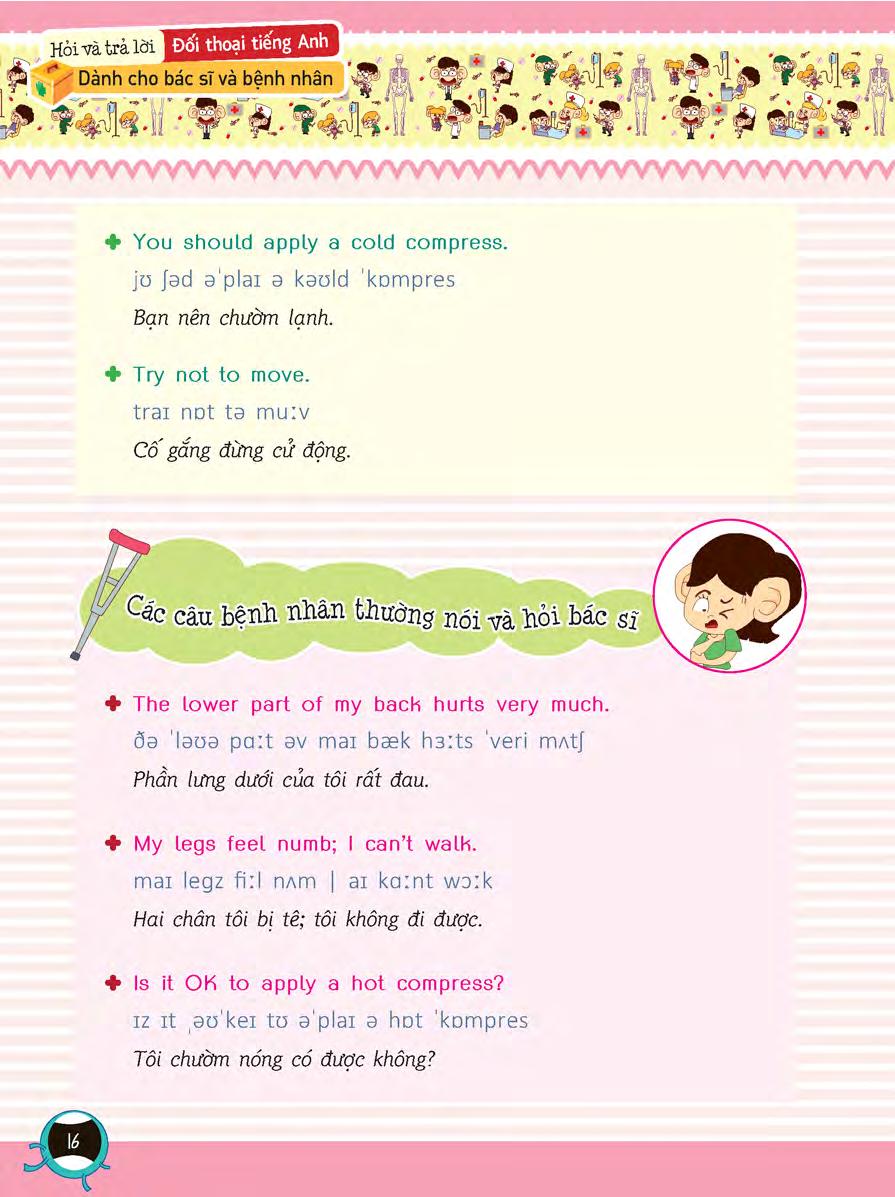 tiếng anh giao tiếp dành cho bác sĩ và bệnh nhân