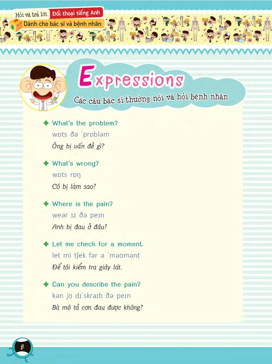 tiếng anh giao tiếp dành cho bác sĩ và bệnh nhân