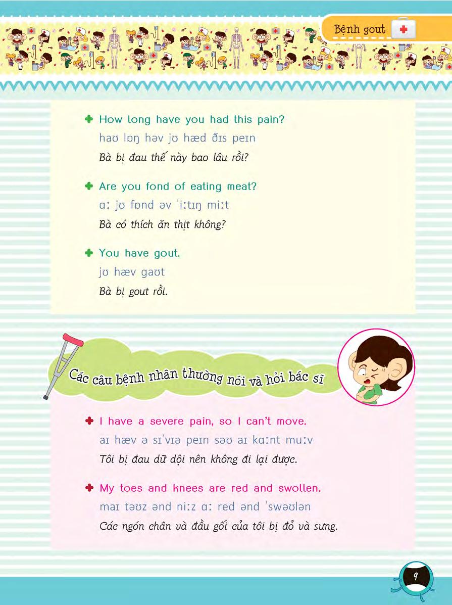 tiếng anh giao tiếp dành cho bác sĩ và bệnh nhân