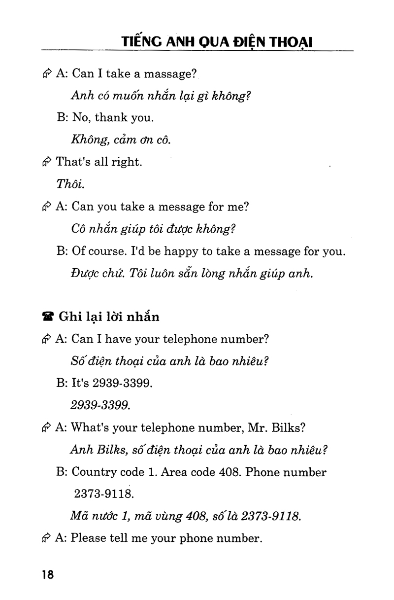 tiếng anh qua điện thoại - kèm cd