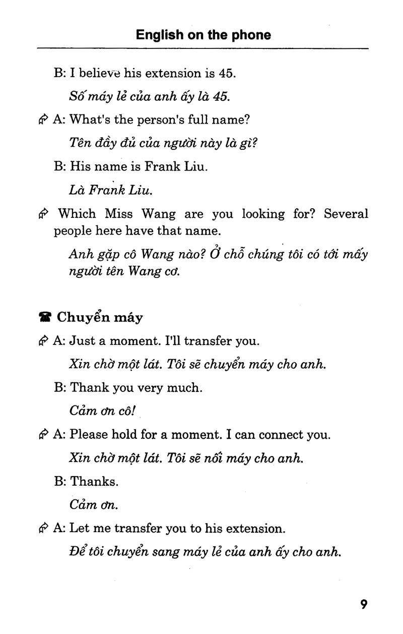 tiếng anh qua điện thoại - kèm cd