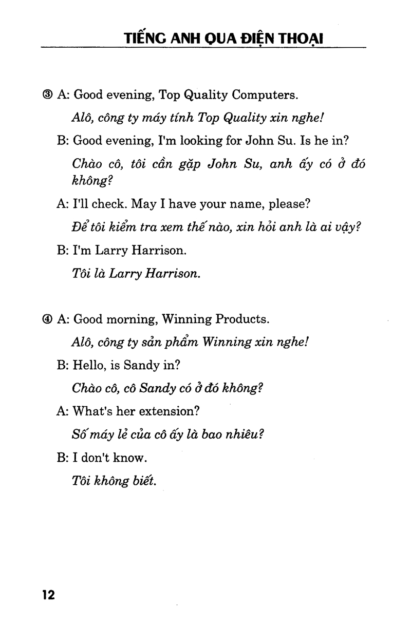 tiếng anh qua điện thoại - kèm cd