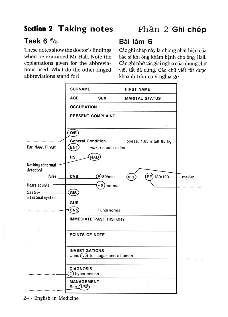 tiếng anh trong y khoa - english in medicine