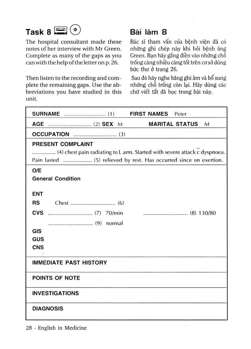 tiếng anh trong y khoa - english in medicine