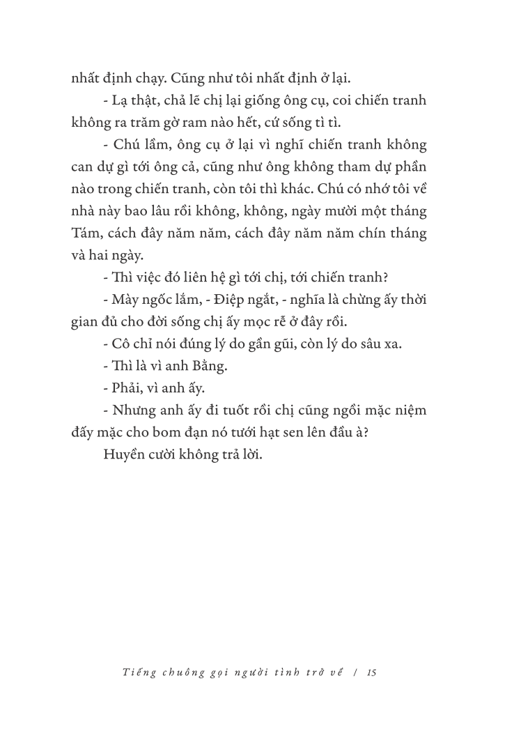 tiếng chuông gọi người tình trở về