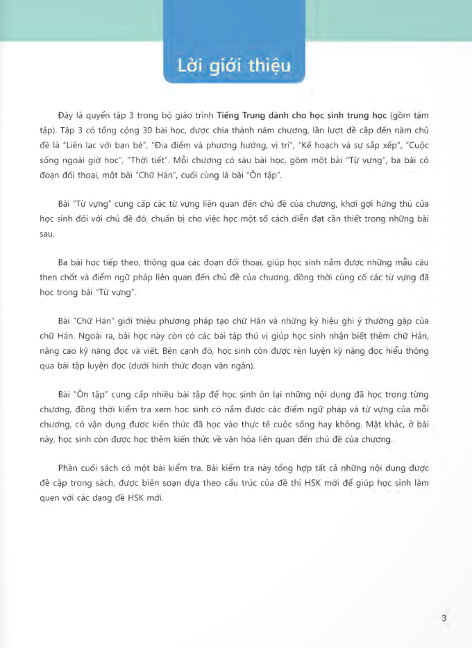 tiếng trung dành cho học sinh trung học - tập 3
