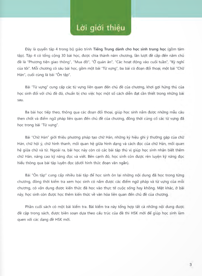 tiếng trung dành cho học sinh trung học - tập 4
