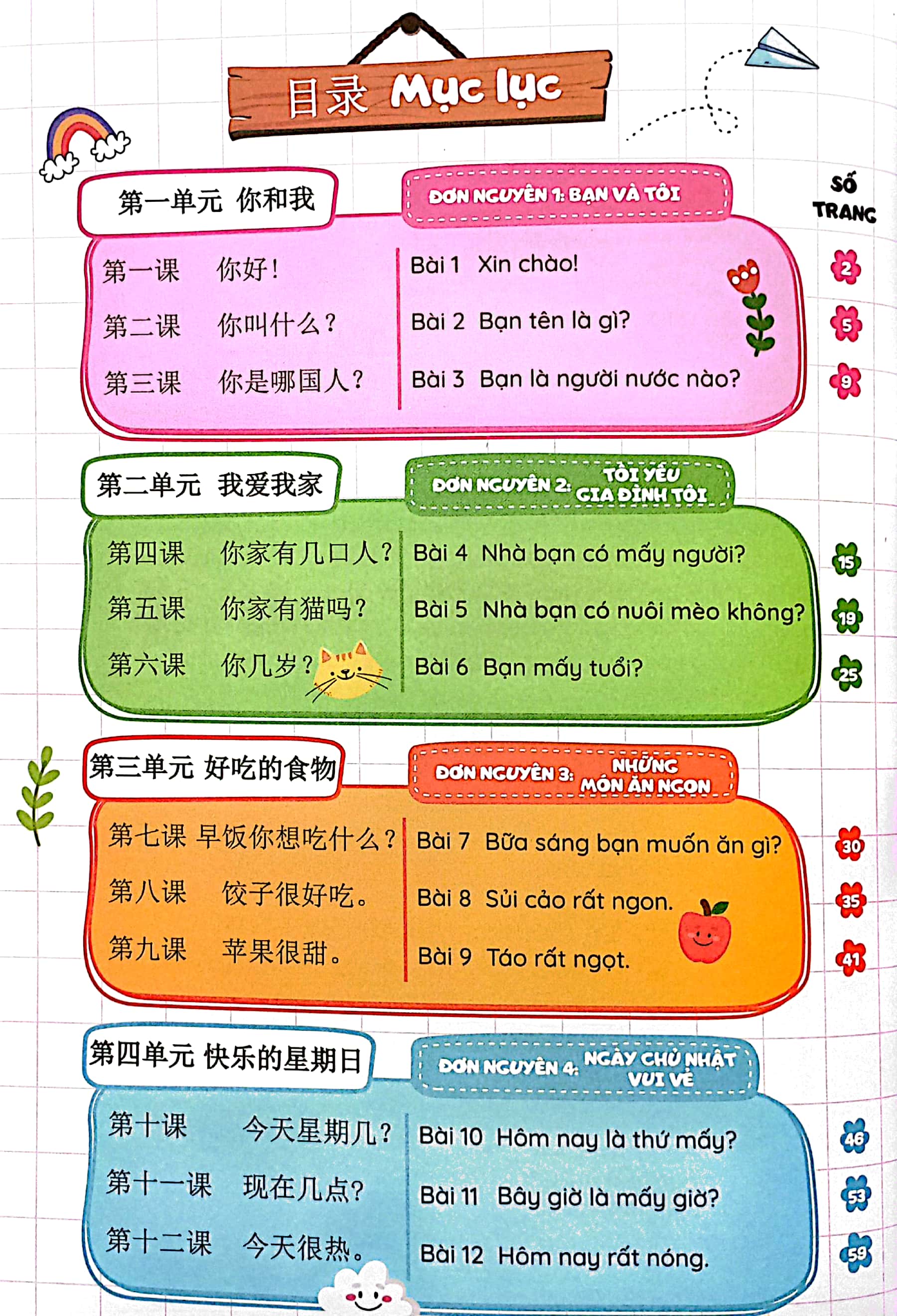 tiếng trung trẻ em ichiland - sách bài tập - tập 1