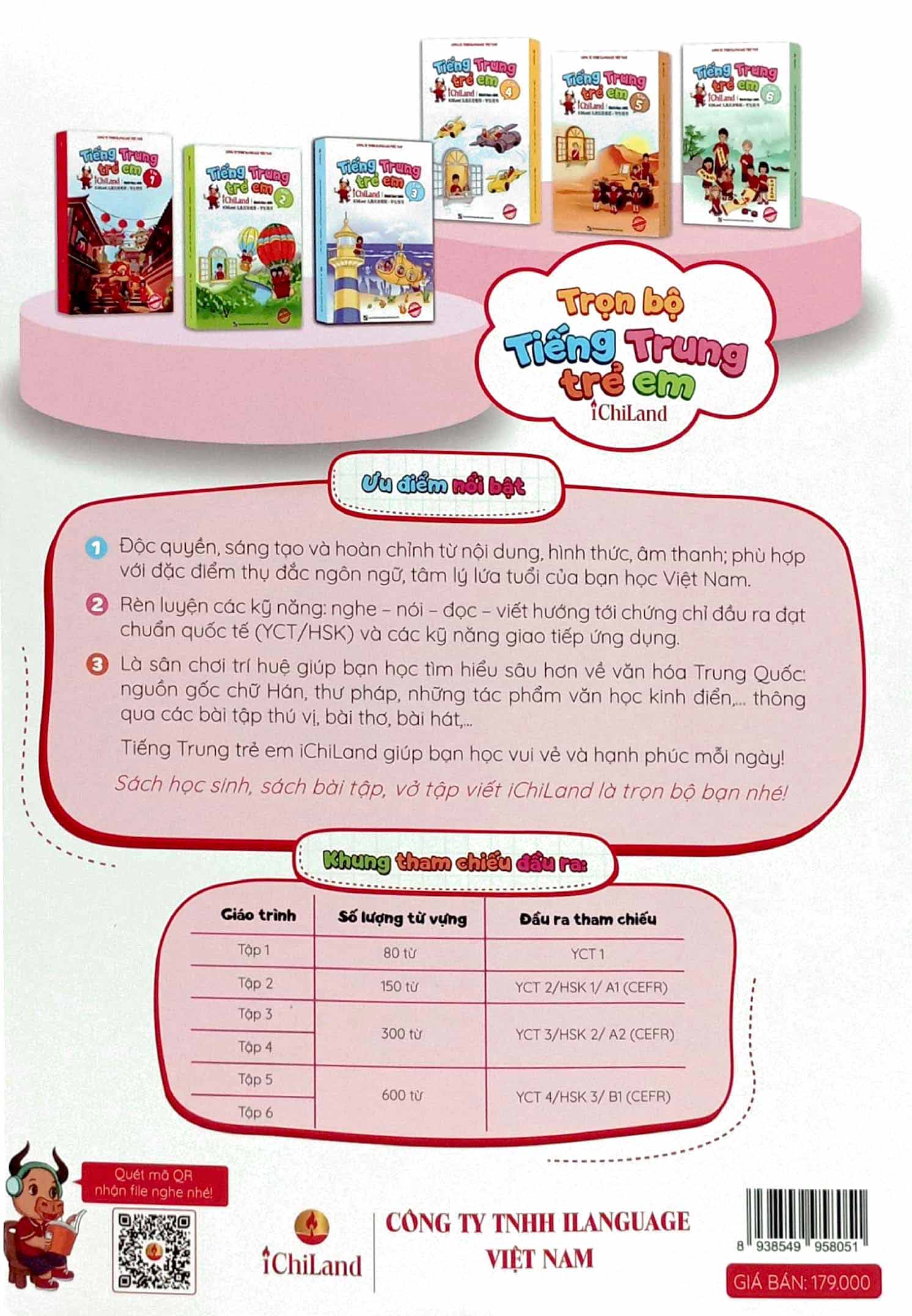 tiếng trung trẻ em ichiland - sách bài tập - tập 1