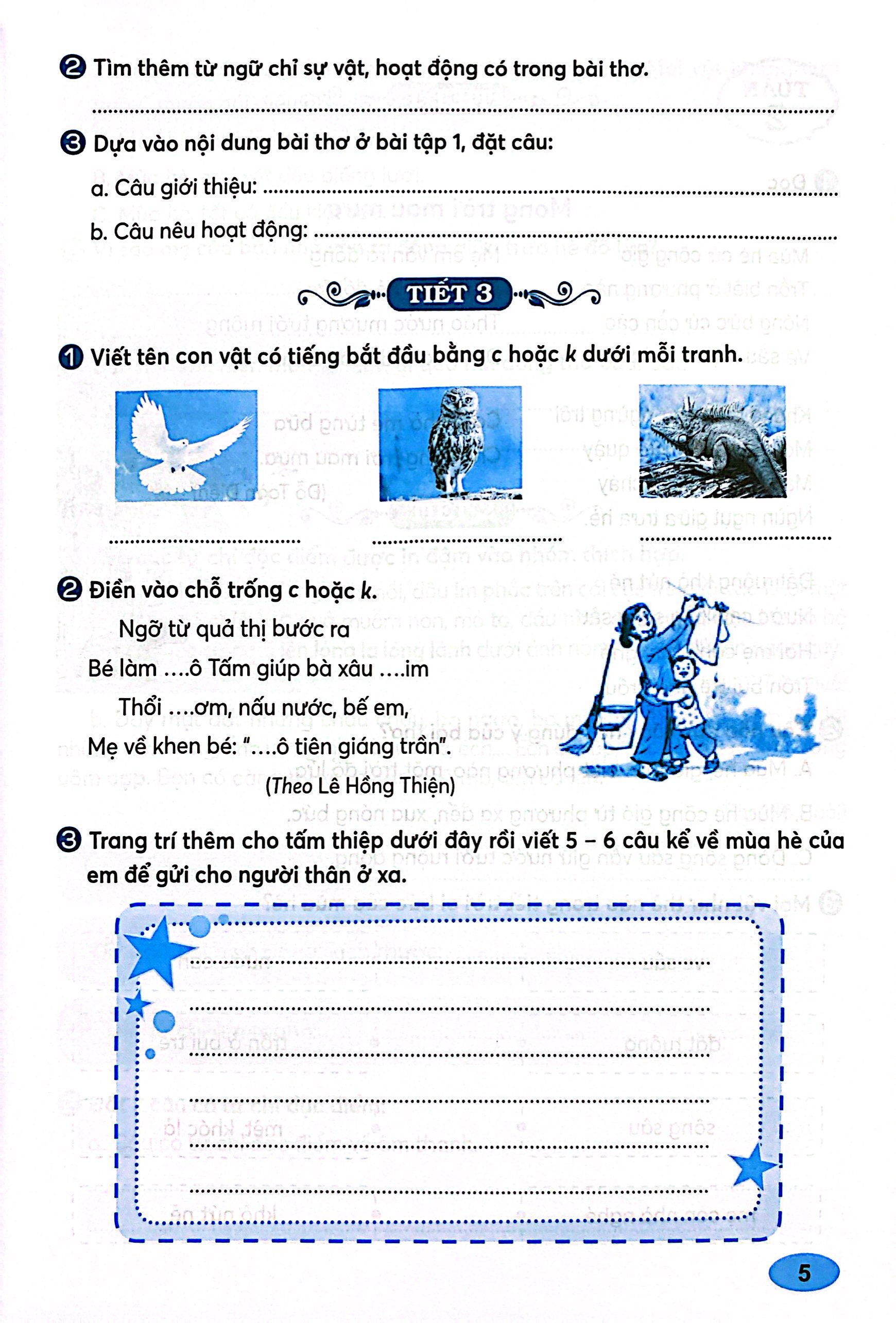 tiếng việt 3 - tập 1 (kết nối) (dành cho buổi học thứ hai)