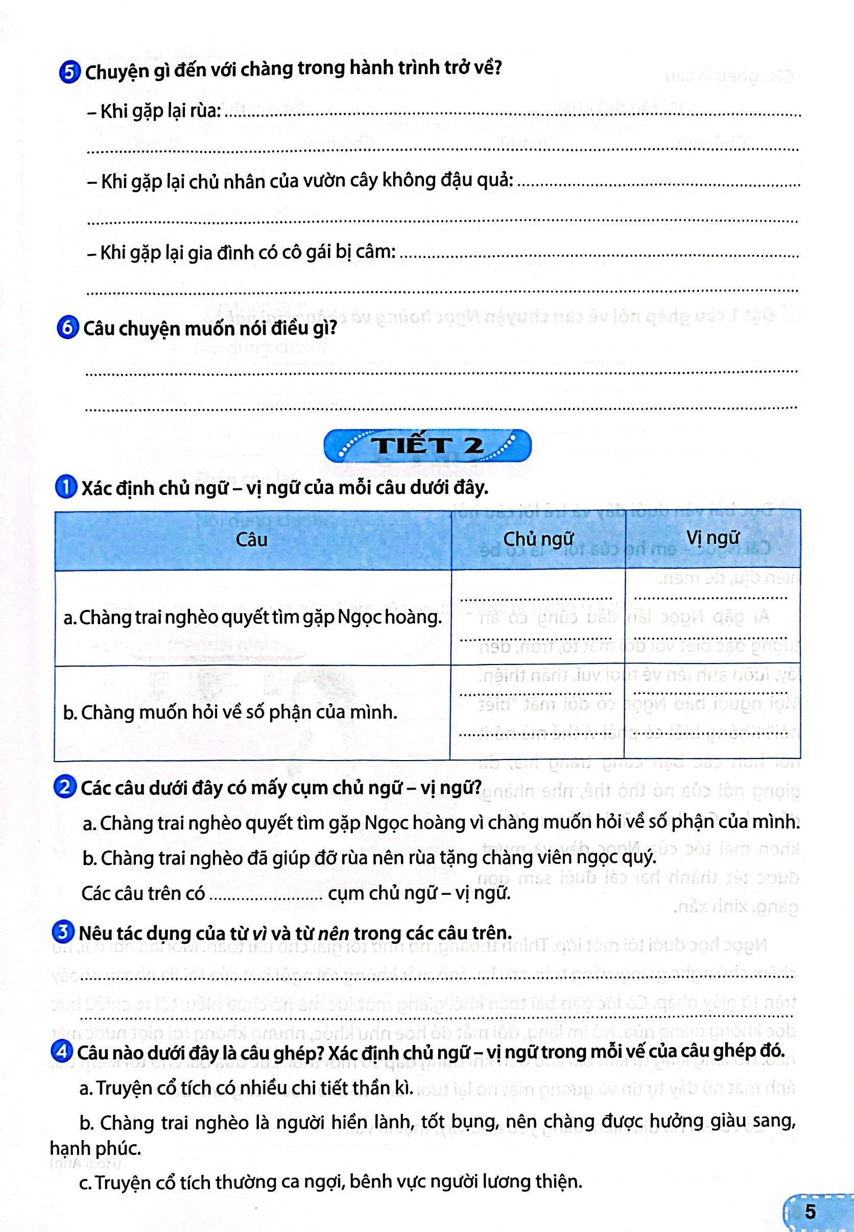 tiếng việt 5 - tập 2 (kết nối) (dành cho buổi học thứ hai)