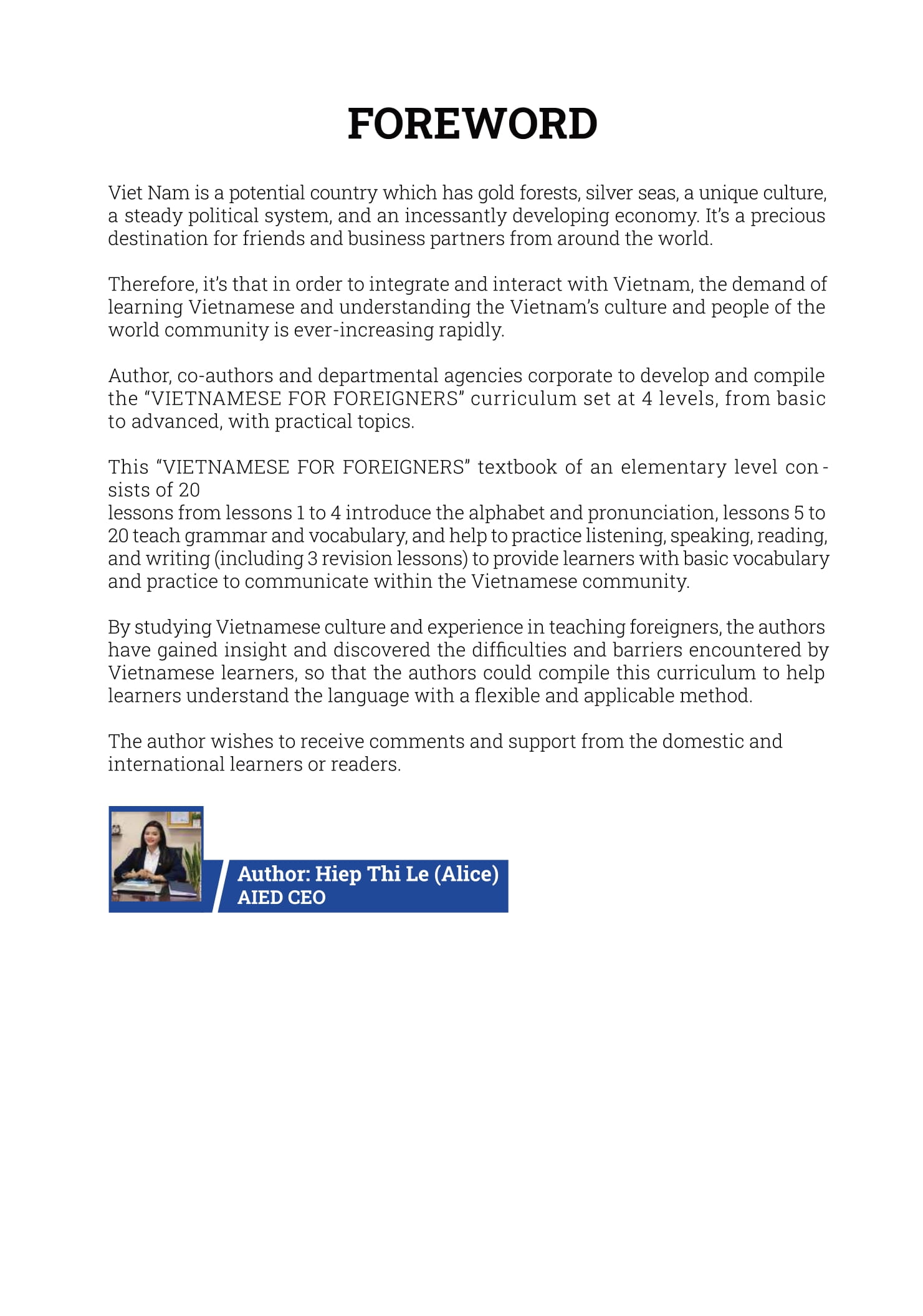 tiếng việt cho người nước ngoài - chương trình sơ cấp - tái bản lần 1 (kèm cd)