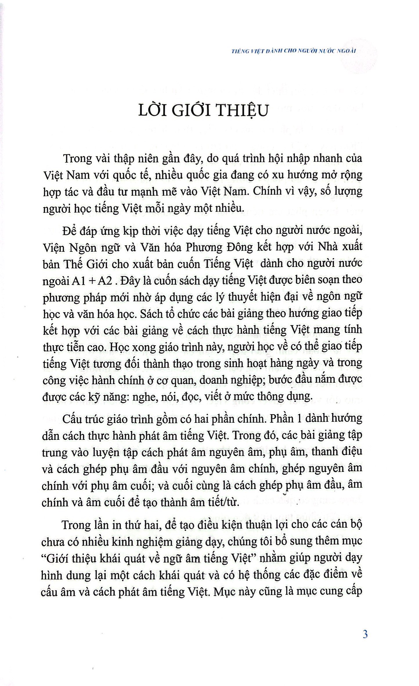 tiếng việt dành cho người nước ngoài - level a