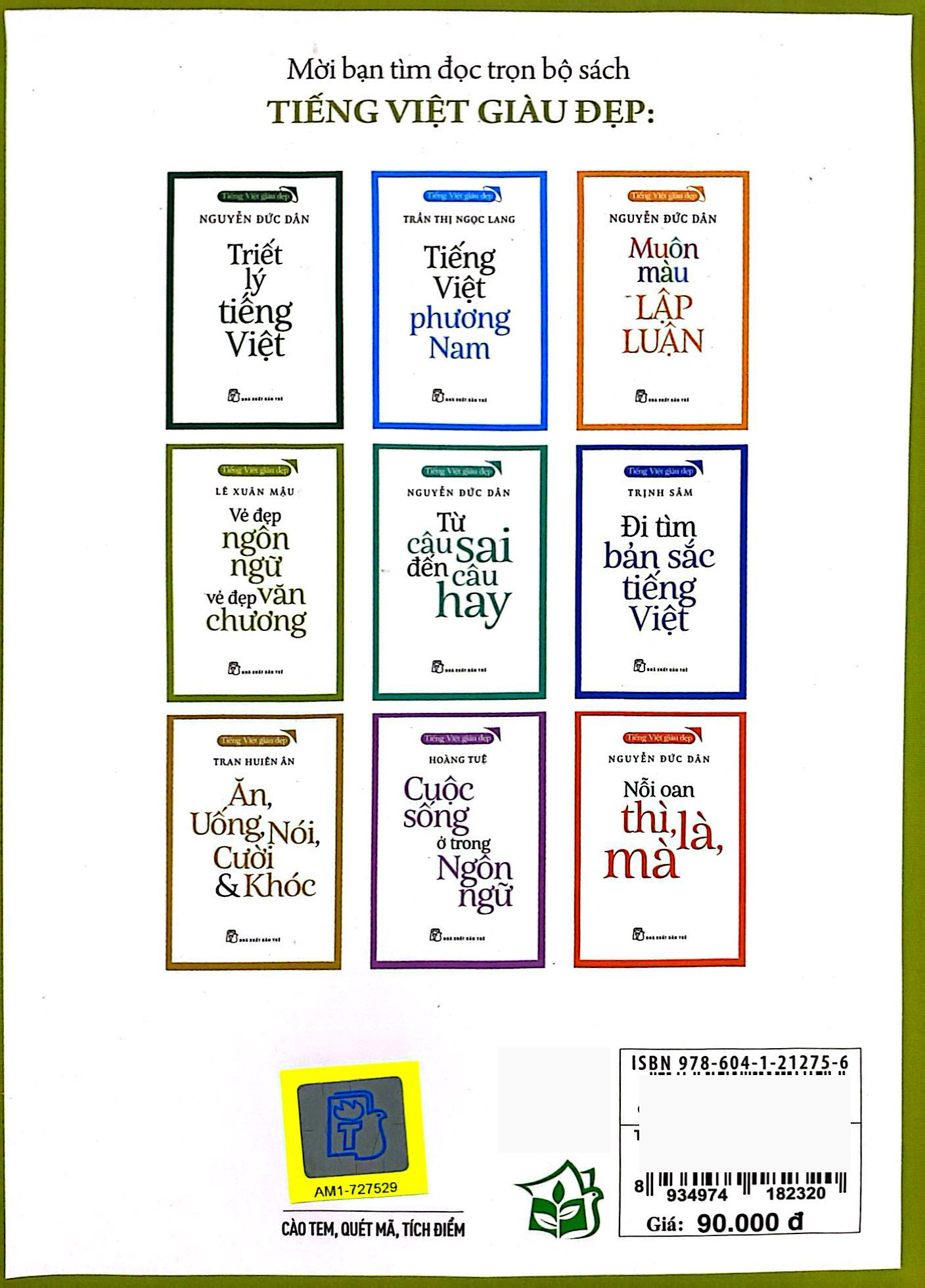 tiếng việt giàu đẹp - vẻ đẹp ngôn ngữ, vẻ đẹp văn chương (tái bản 2022)