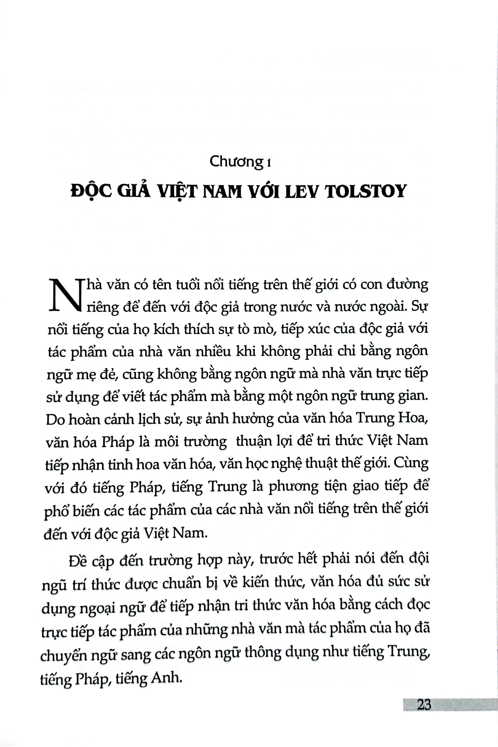 tiếp nhận levtolstoy ở việt nam