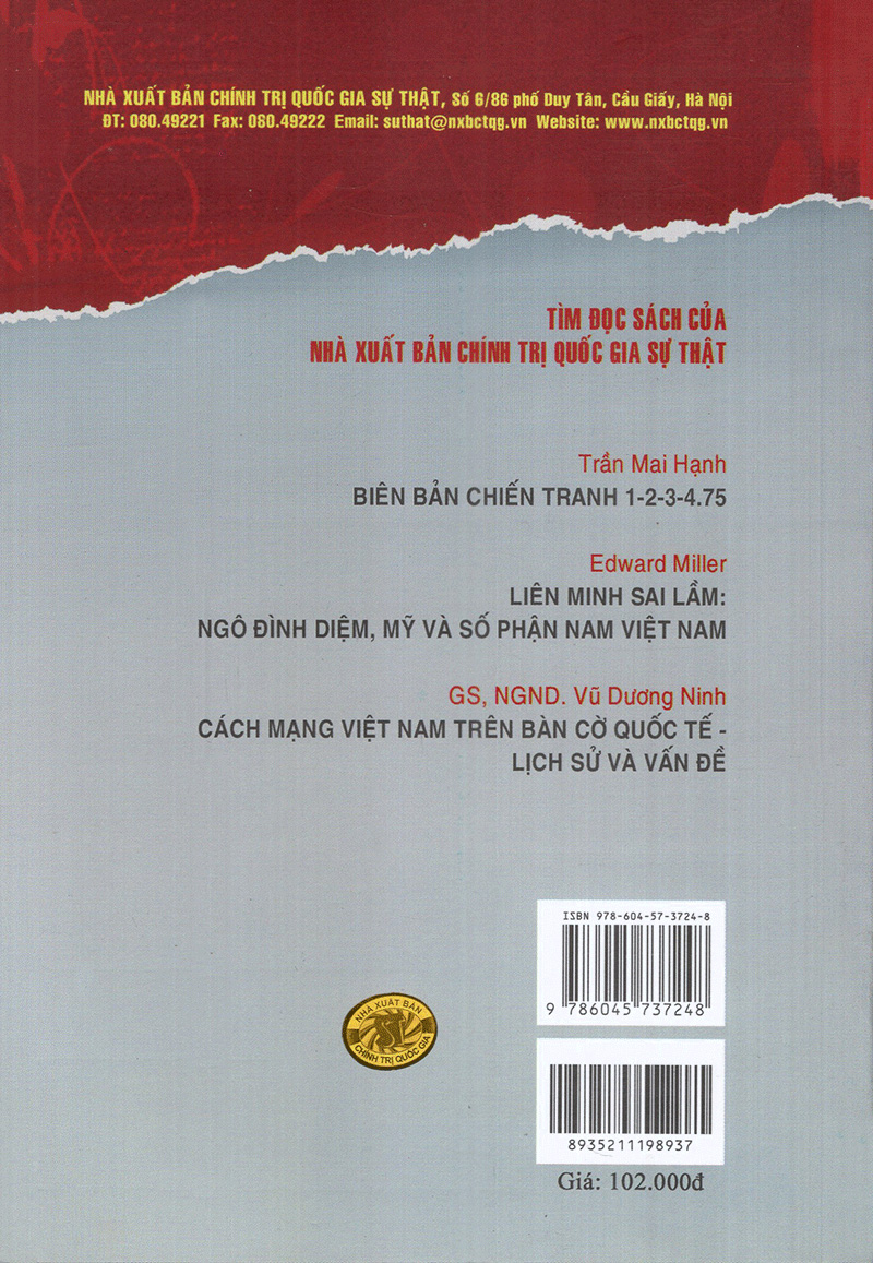 tiếp xúc bí mật việt nam - hoa kỳ trước hội nghị pari (tái bản 2023)