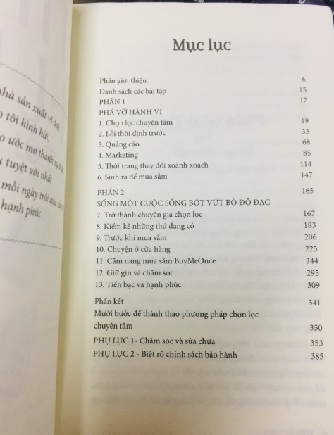 tiêu dùng tối giản - đẹp, bền và bớt rác