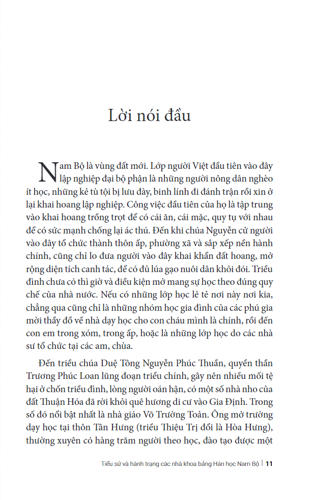 tiểu sử và hành trạng các nhà khoa bảng hán học nam bộ