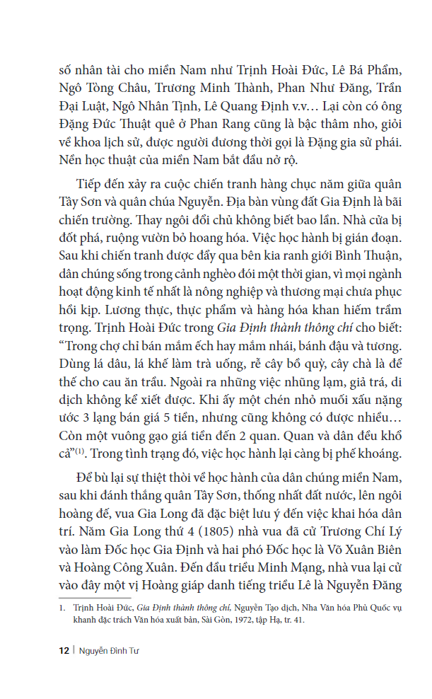 tiểu sử và hành trạng các nhà khoa bảng hán học nam bộ