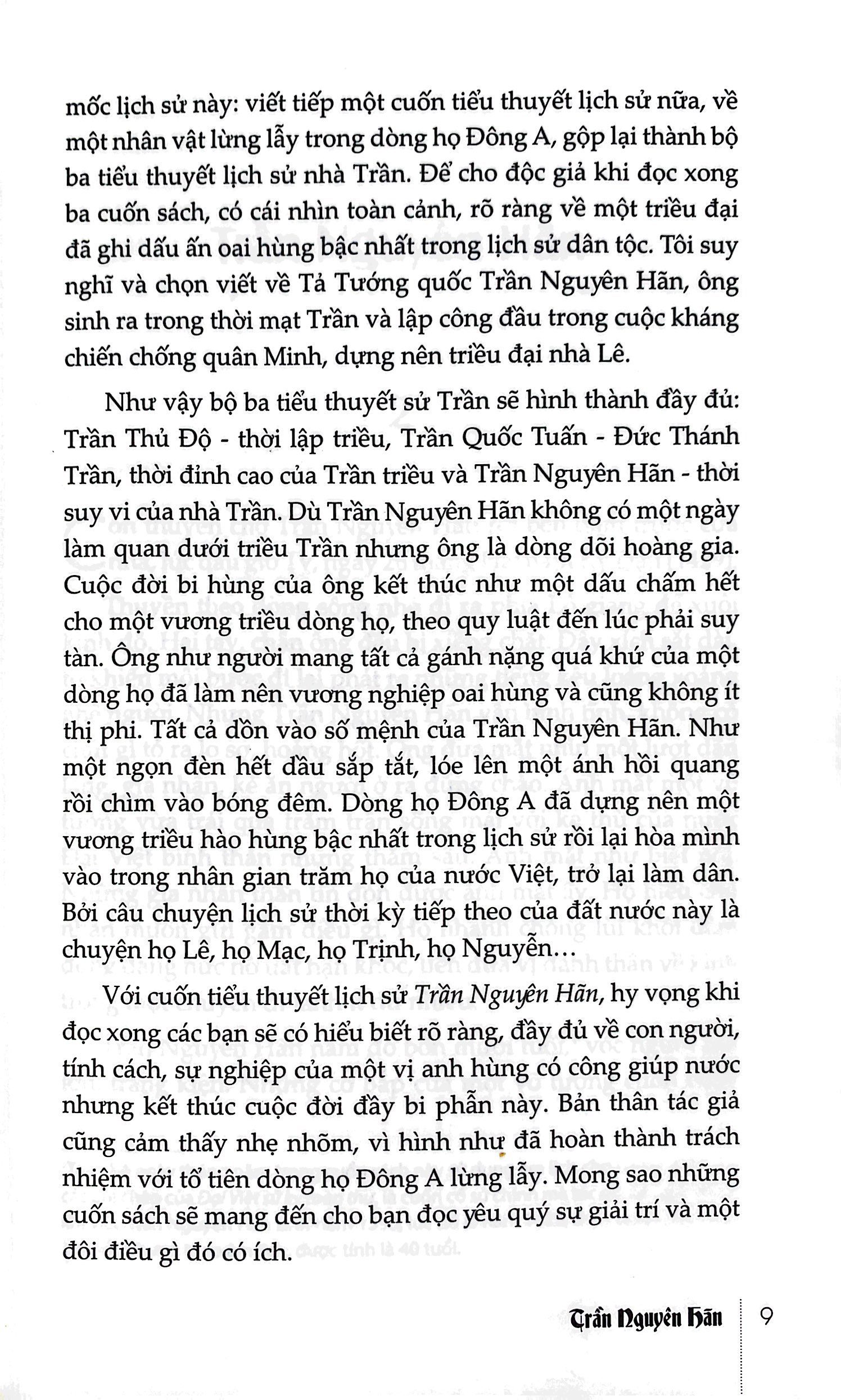 tiểu thuyết lịch sử - trần nguyên hãn