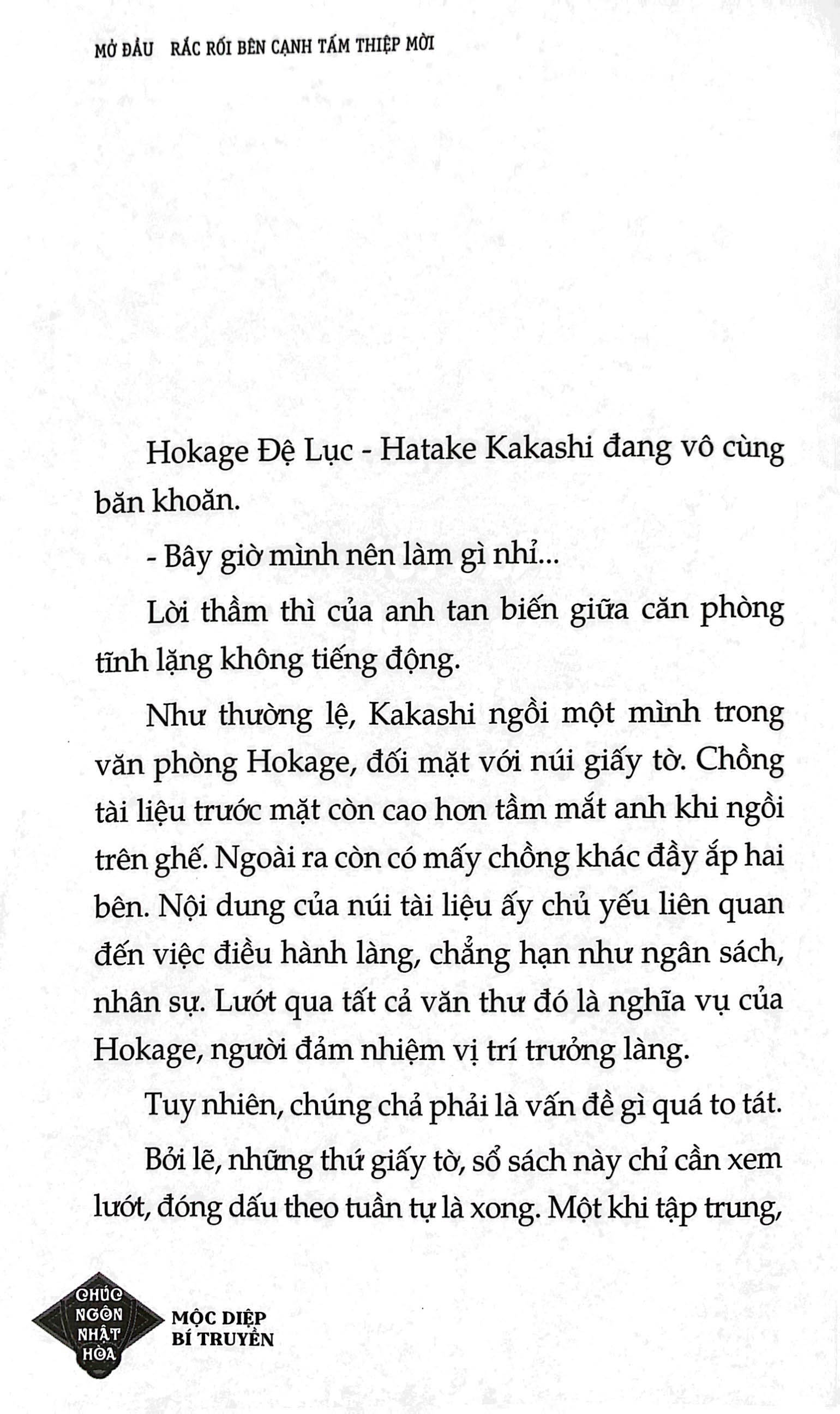 tiểu thuyết naruto - mộc diệp bí truyền - chúc ngôn nhật hòa