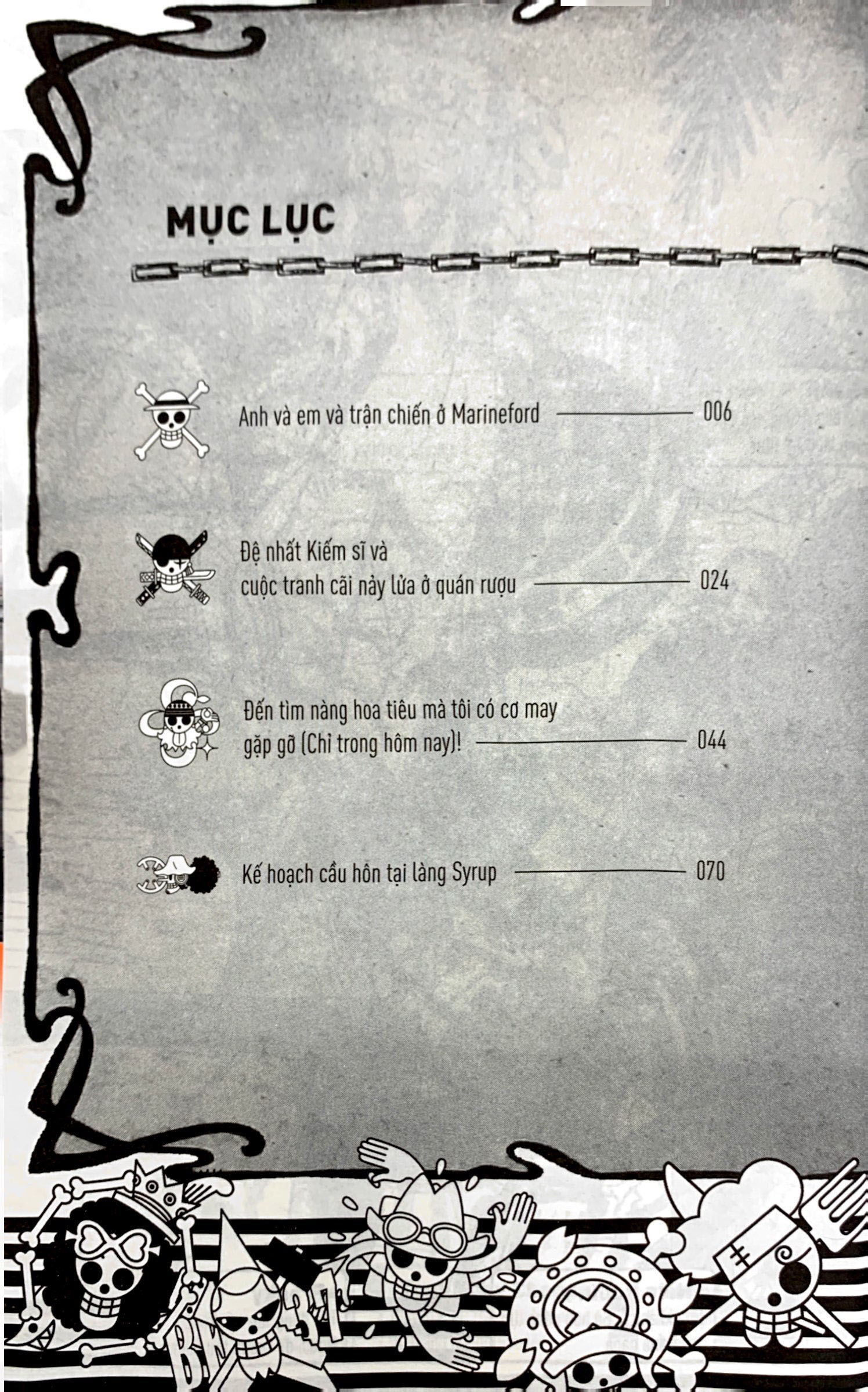 tiểu thuyết one piece - chuyện chưa kể về băng mũ rơm