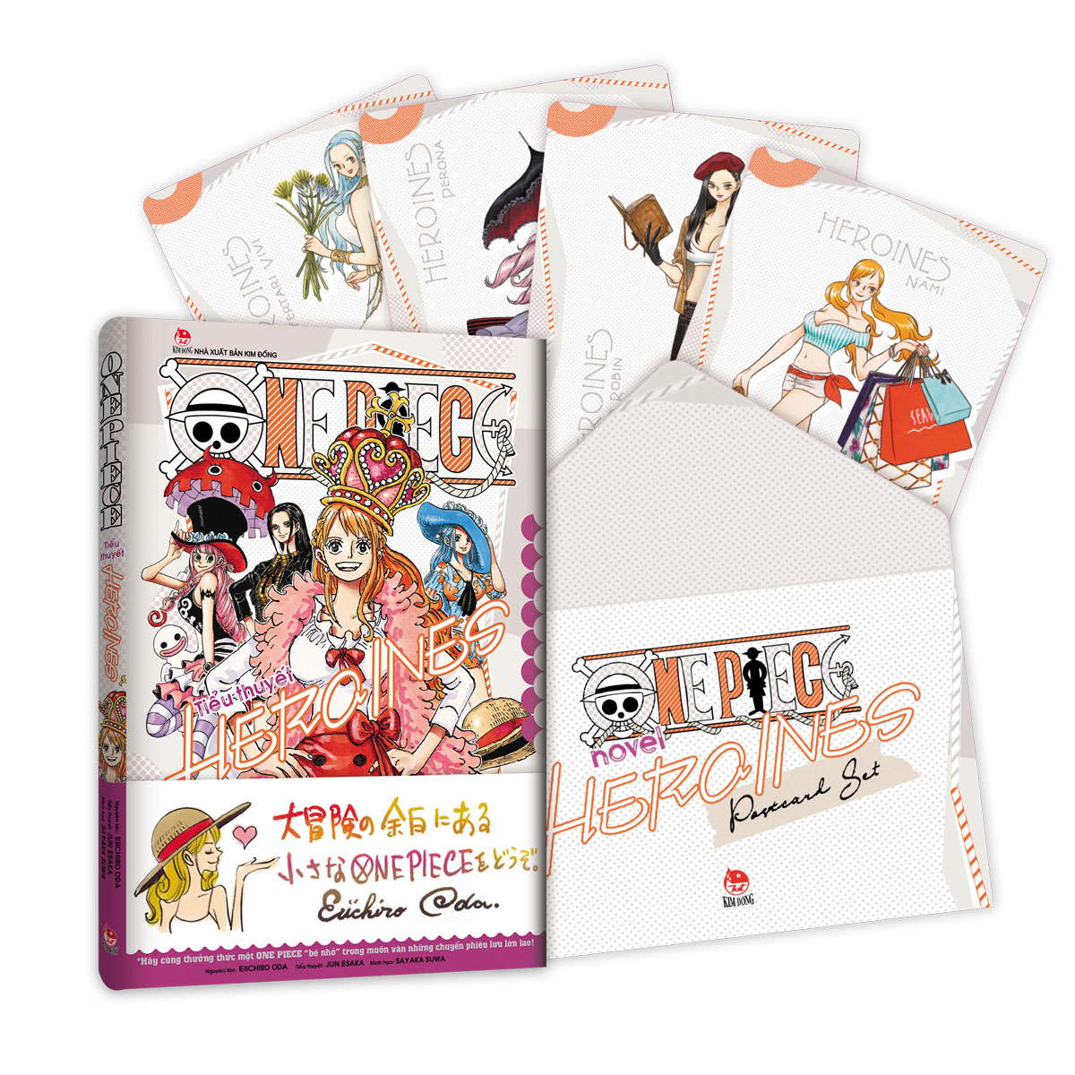 tiểu thuyết one piece - heroines - tặng kèm obi + set postcard