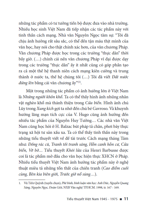 tiểu thuyết việt nam 1945 -1975