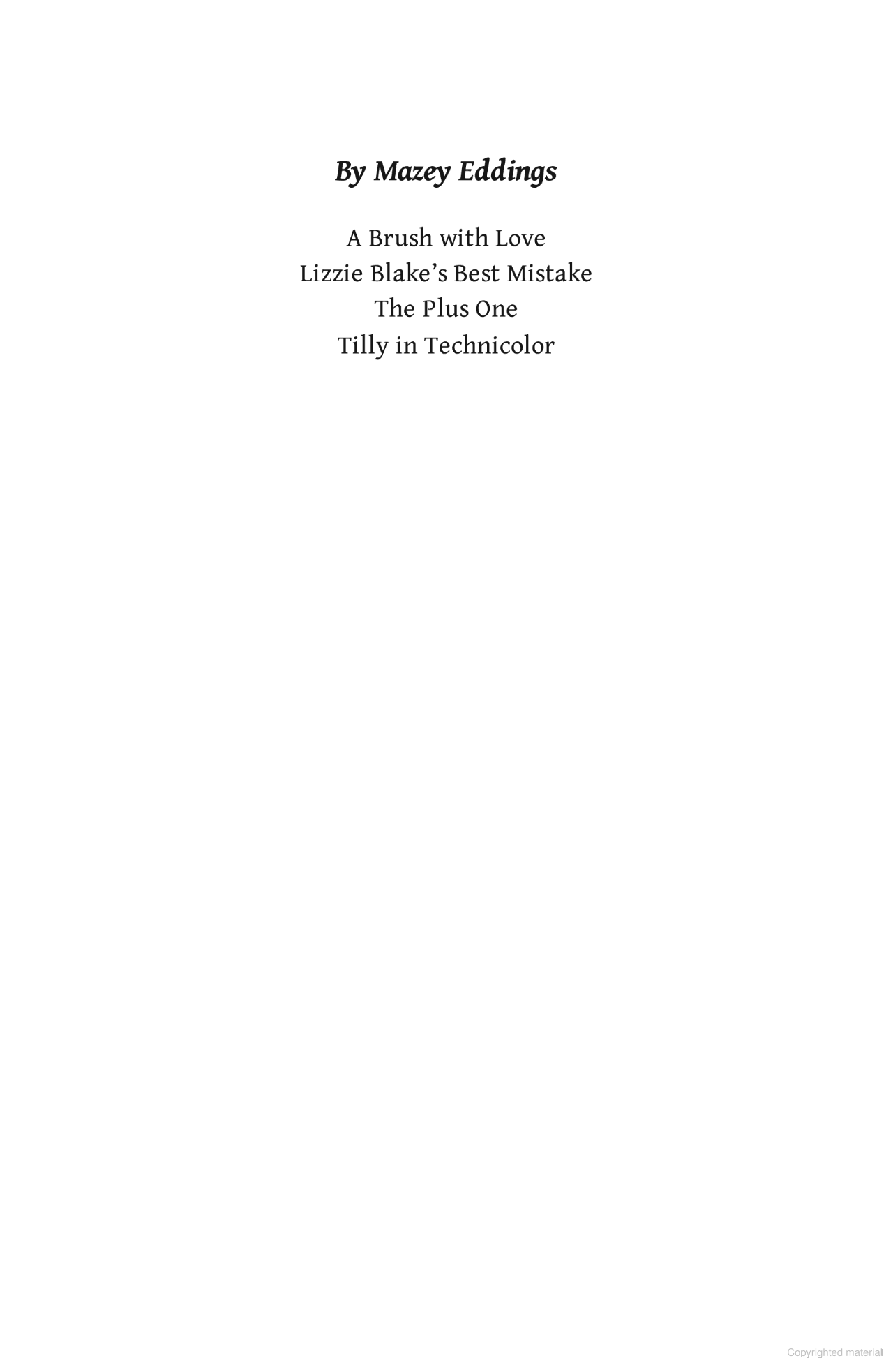 tilly in technicolor